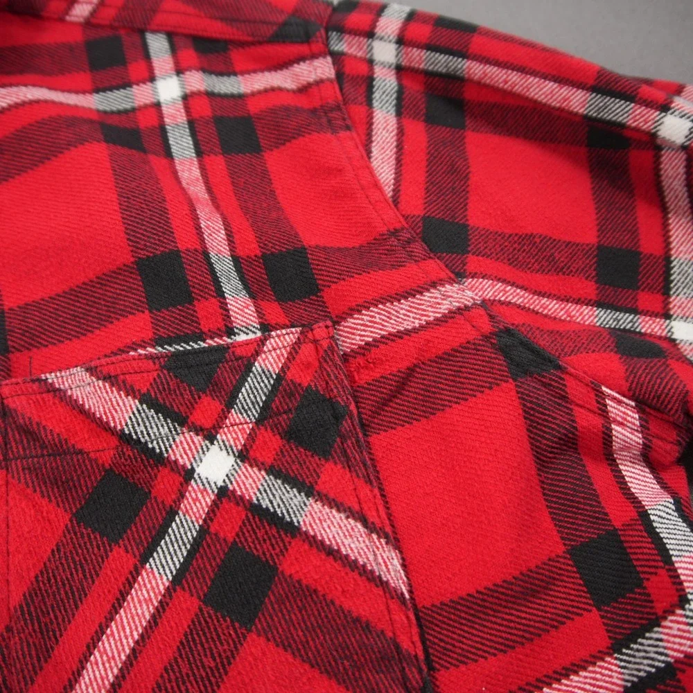 VTG Bay Big Mac Heavyweight Plaid Flannel Men's Shirt XL Logger Cabin Outdoor